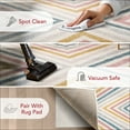 thumbnail image 2 of nuLOOM Neveah Contemporary Chevron Area Rug, 5' x 7' 5", Neveah Beige, 2 of 9