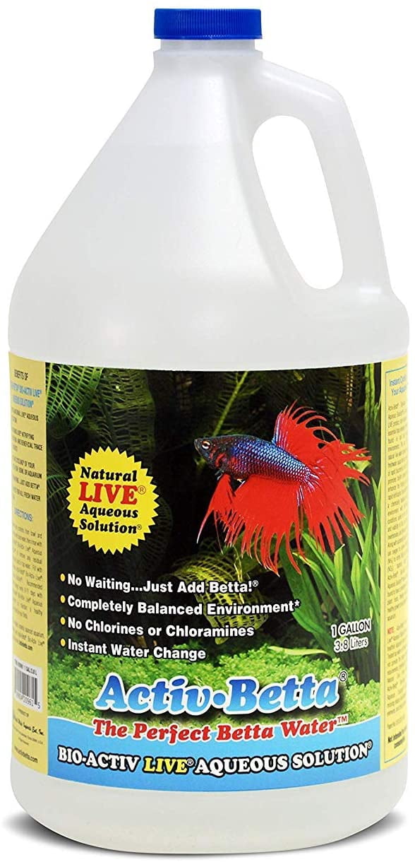 Activ Beta by Natures Ocean, Instant Water for Betta and All Fresh Water Fish- BIO ACTIV Live AQUEOUS Solution- 1 Gallon