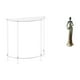 thumbnail image 1 of Mesita de noche de acrílico,Mesa auxiliar de acrílico transparente Mesa auxiliar transparente en capas,Mesa pequeña de acrílico,mesita de noche pequeña,compacta,Figura de, 1 of 8