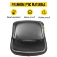 thumbnail image 1 of VEVOR Asiento de tractor universal, respaldo alto industrial, reemplazo de asiento de cortacesped y cortacesped de PVC negro, dos orificios de drenaje Marco de acero Asiento compacto para montacargas, 1 of 9