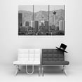 thumbnail image 4 of TISHIRON 3PCS Framed Canvas Wall Art Set,36"x24" Las Vegas Black and White Cityscape Canvas Art Decor, 4 of 7