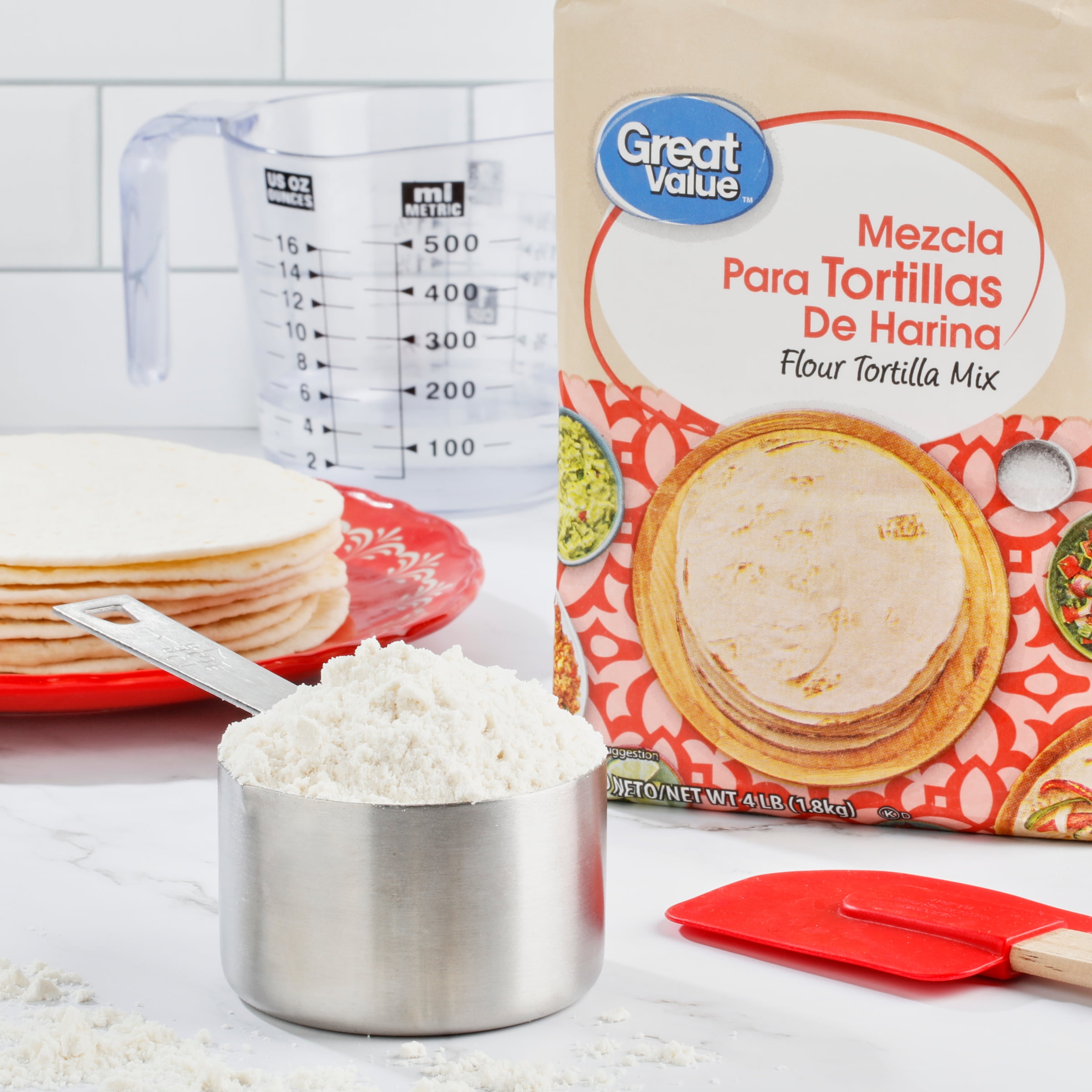 Great Value Flour Tortilla Mix, 64 oz