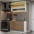 thumbnail image 2 of Cocina Integral Madesa Glamy Con Tarja 120 Cm Blanco/Marrón, 2 of 11