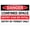 Warning Sign 1, variant on Danger Explosives Keep Out Sign 8"x12" - GHS Symbol Gas Line Safety - Explosive Material Metal Tin Sign