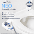 thumbnail image 2 of LUXE Bidet NEO 185 - Self-Cleaning, Dual Nozzle, Non-Electric Bidet Attachment for Toilet Seat, Adjustable Water Pressure, Rear and Feminine Wash (Blue), 2 of 10