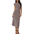 thumbnail image 3 of TaTaai Women‘s Lace-Up Beach Dress, Knit Crochet Slit Maxi Dress, V-Neck Sleeveless Solid Color Dress,Bodycon Summer Cover Up Gift, 3 of 7