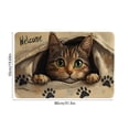 thumbnail image 3 of Funny Coir Doormat Welcome Sitting Cute Cat Welcome Front Porch Decor Mats for The Entrance, Non Slip Outdoor Doormat(20 x 32 in), 3 of 6