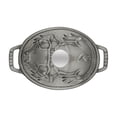 thumbnail image 3 of STAUB La Cocotte 1 L Cast Iron Oval Cocotte Pig Lid, Graphite-Grey, 3 of 6