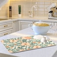 thumbnail image 6 of Retro Cute Peach Flower Dish Drying Mat for Kitchen Counter 16x18 In Absorbent Microfiber Reversible Mats Dish Drainer Protector Rack Pad for Coffee Bar Table, 6 of 8