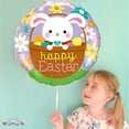 thumbnail image 2 of PMU Happy Easter Bunny 18 Inch Mylar Foil Balloon Pkg/1, 2 of 7