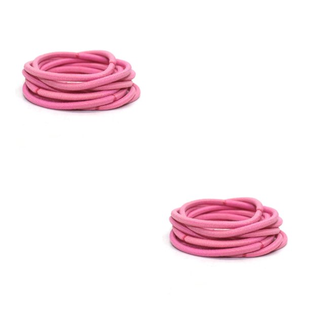 Sonducket 10 piezas de bandas para el cabello de estilo simple, decorativas, de alta elasticidad, para coleta protectora, accesorios para Scrunchies, rosa Rosa oscuro 2piezas Sonducket CBP472764