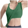 thumbnail image 1 of HNMKIU Women Tank Top Ribbed Workout Short Racerback Tank Tops For Women With Built In Bra, 1 of 4