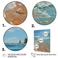 thumbnail image 3 of Designart "Seashell by the Turquoise Beach I" Nautical & Beach Floater Framed Canvas Wall Art, 3 of 7