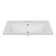 thumbnail image 4 of GDF Studio 30" Single Bathroom Vanity Top with Ceramic Sink, 3-Faucet Holes, White, 4 of 6