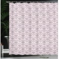 thumbnail image 4 of Ambesonne Victorian Shower Curtain, Nostalgic Leafy Motif Art, 69"Wx84"L, Grey Pink and Pale Mauve, 4 of 5