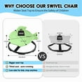 thumbnail image 3 of Sensory Spinning Chair for Kids with Autism & ADHD, Swivel Chair for Indoor/Outdoor Use, Sit and Spin Toys, Fish-Shaped Sensory Chairs for Autistic Children, Training Body Coordination, 3 of 6