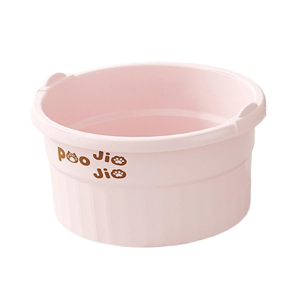 Bañera de pies, cubo ligero y portátil para baño de pies con puntos de masaje para relajación y pedicura en el hogar. Rosa