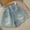 White, variant on Kids Girls' Shorts Pull On Jeans High Waisted Denim Shorts Summer Girl Clothes Girls Jeans Size 6-7 Years