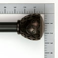 thumbnail image 2 of Lumino 1 Inch Oil Rubbed Bronze Ember, Single Curtain Rod Set, 42-120" Width, 2 of 4