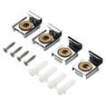 thumbnail image 1 of Frameless Bathroom Mirror Glass Wall Mounting Fixing Kit Hardware-With Screws, 1 of 9