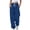 Blue, variant on Ribbed Joggers for Women Fall Winter Elastic High Waist Stretch Soft Loose Jogger Sweatpants with Pockets Jogging Pants
