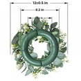thumbnail image 2 of Artificial Eucalyptus Wreath for Front Door Fall Wreath Large Green Leaf Wreath for Wall Window Farmhouse Garland Decor, 2 of 6