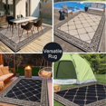 thumbnail image 3 of Outdoor Rug for Patio xft Portable Plastic Straw Rug Outdoor Carpet Foldable Reversible Mat Outside Carpet for Rv Balcony Deck Porch Picnic Beach Camping, 3 of 9