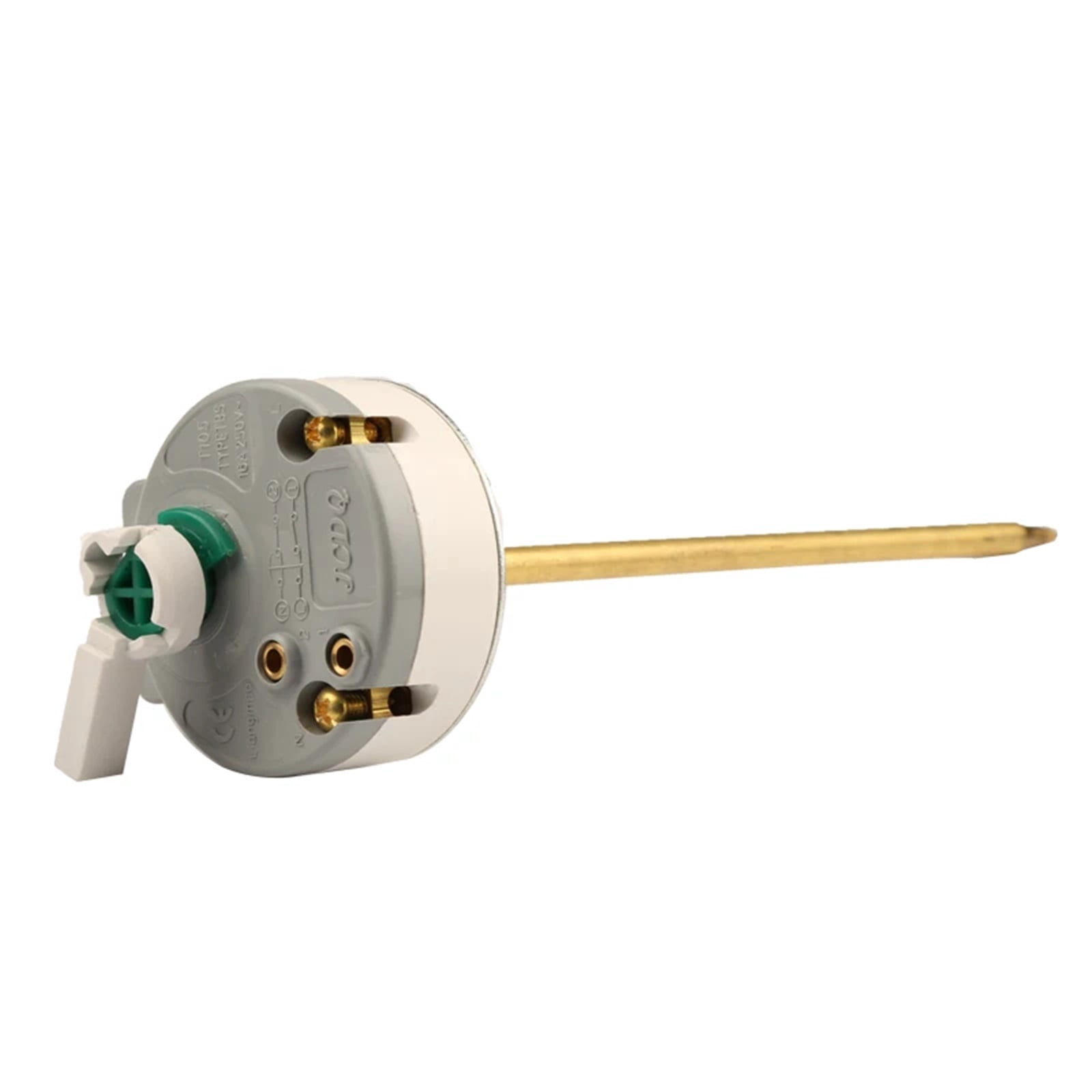 Electric Water Heater Thermostat - 250VAC Plug-in Temperature Control Switch (30-80°C) Fit for Boilers and Heat Exchangers