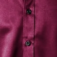 thumbnail image 5 of JTieacloth Long Sleeve Collar Shirt Male Stretch Dress Shirts Formal Wedding Prom Long Sleeve Slim Fit Button Down Shirt Red, 5 of 6