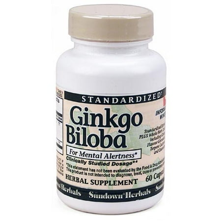 Sundown Gingko Biloba Standardized 60-Count
