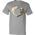 thumbnail image 3 of Inktastic Cute Ferret Heart T-Shirt, 3 of 5