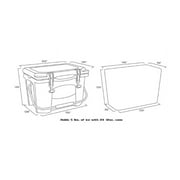 Grizzly Coolers Marine Chest Cooler,Hard Sided,20.0 qt. 4400513