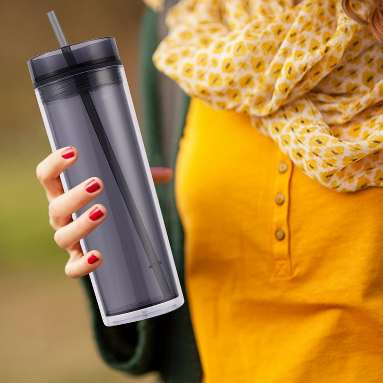 Mfigree Tall Skinny Tumblers Acrylic 16 Ounce Tumblers for Beer, Iced  Coffee, Tumbler Cup Double Walled Plastic Acrylic Pastel Tumblers Cups for  Whiskey, Soda, Tea, Water, Gift - Walmart.com