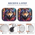 thumbnail image 6 of Gukieu Colorful Wolf Head Print Car Windshield Sun Visor, Foldable Anti-UV Car Sun Visor Suitable for Vans, Trucks Car Accessories-Medium, 6 of 6