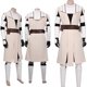 thumbnail image 2 of Disfraz de Obi Wan para adulto, disfraz de Cosplay para hombre, uniforme de juego de rol, traje de película de batalla espacial, traje de fiesta de carnaval de fantasía de Halloween, 2 of 5