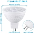 thumbnail image 3 of TORCHSTAR MR16 LED Light Bulb for Recessed Light, Track Lighting, 50W Halogen Equivalent, GU5.3 Bi-Pin Base, 5000K Daylight, UL listed & 3-years Warranty, Pack of 6, 3 of 7