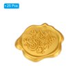 thumbnail image 3 of Unique Bargains Wax Seal Stickers, 25 Pcs Embossed Self Adhesive Good Luck Sticker, Gold Tone, 3 of 5