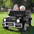 thumbnail image 3 of Costway 12V 2 Seats Kids Ride On Car Licensed Mercedes Benz G63 w/ Remote Control Black, 3 of 9