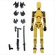 thumbnail image 1 of Figura de Acción de Robot, en 3D con Articulación para Animación Stop Motion Amarillo, 1 of 5