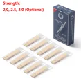 thumbnail image 1 of 10Pcs Beige Wooden Saxophone Reeds for Bb Soprano Saxophone Accessories Practice Performance, 1 of 8