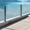thumbnail image 3 of Cable Railing Post Railing Column 36"x2"x2" Level drilled Post Adjustable Top, 3 of 17