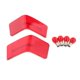 thumbnail image 1 of Kit de bombillas de cubierta de lente, 4 bombillas de plástico, carcasa de lámpara trasera para Touring Electra Glide Guard Light, luz de señal rojo Soledad Cubierta de lentes con bulbos, 1 of 7