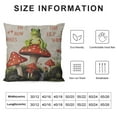 thumbnail image 5 of Nawypu  Frog Pillow Covers,Mushroom Pillow Covers,Do What Makes You Happy,mmushroom Decor Pillows Cover 18x18,Mushroom Gifts,Frog Gifts,Frogs Gifts for Women,ushroom Gifts for Women, 5 of 5
