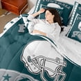 thumbnail image 4 of Castle Fairy Ball Gamer Bedding Comforter Set 7pcs for Children Teens,Sport Football Queen Bedding Sets Super Cozy,Rugby Game Queen Sheet Sets,Luxury Bedroom Decor,Reversible, 4 of 8