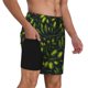 thumbnail image 2 of Balery Green Branch Olive Bañador para hombre, shorts de playa de secado rápido con entrepierna y forro de compresión-Small, 2 of 6