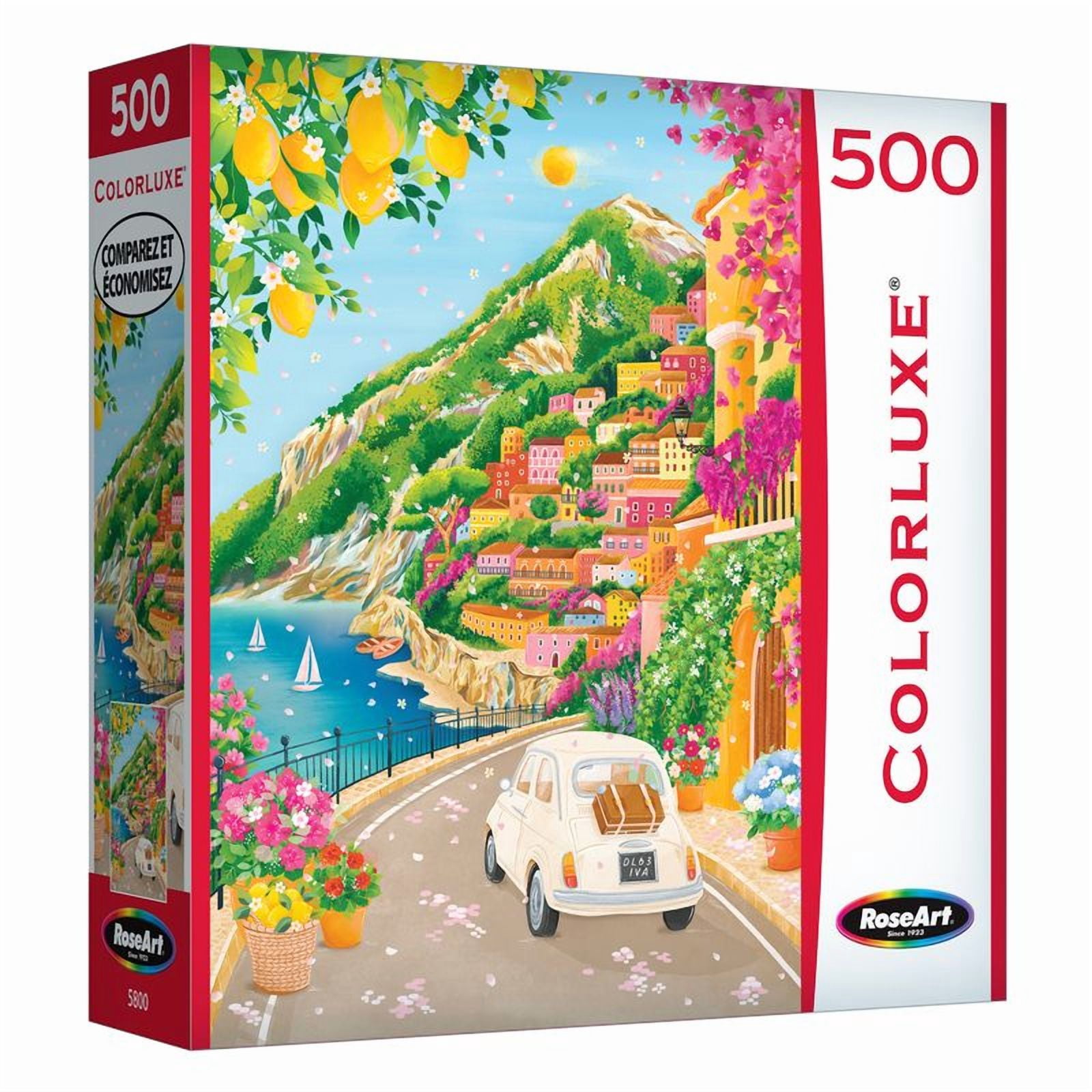 Colorluxe 500 Piece Jigsaw Puzzle 'Positano' - Scenic Italian Coast