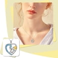thumbnail image 2 of Collar con tortuga marina, corazón de plata y colgante de tortuga para niña, joyas para mujer, regalo para hermana o hija, 2 of 7