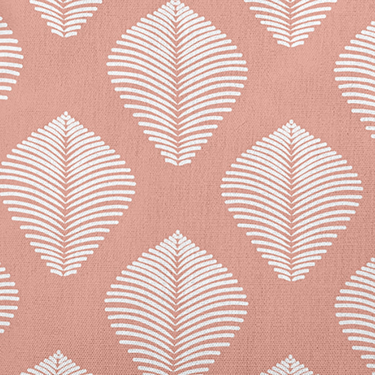 Simply Daisy 16" x 16" Fan Leaf Pattern Decorative Throw Pillow, Soft Coral (1 count)