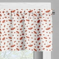 thumbnail image 3 of Ambesonne Rowan Valance Pack of 2, Juicy Ashberries Graphic, 42"X12", Scarlet White, 3 of 5
