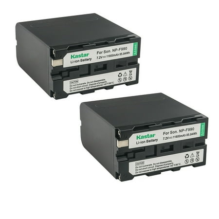 Kastar NP-F990 Battery 2-Pack Replacement for Sony NEX-FS100 NEX-FS700R NEX-FS700RH FDR-AX1 PXW-Z100 PXW-Z150 CCD-RV100 CCD-RV200 CCD-SC5 CCD-SC6 CCD-SC7 CCD-SC8 CCD-SC9 CCD-SC55 CCD-SC65 Camera